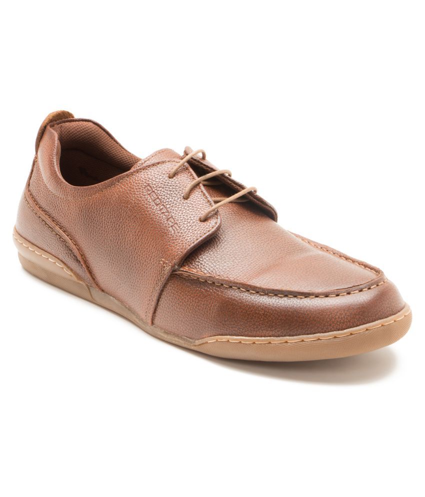 red tape tan shoes