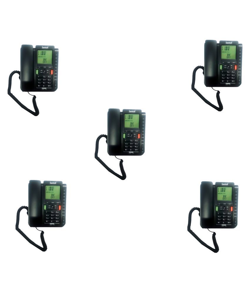 Buy Beetel Combo M71 5 Corded Landline Phone Black Online At Best