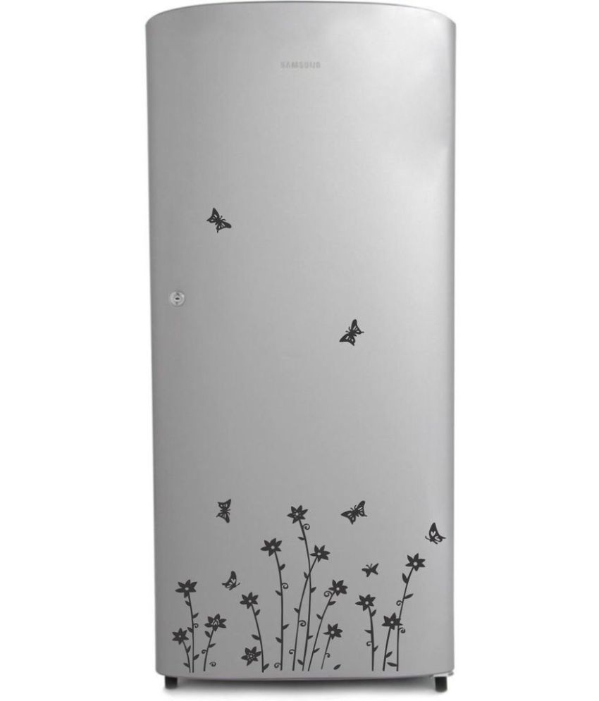     			Decor Villa Leaf PVC Refrigerator Sticker - Pack of 1
