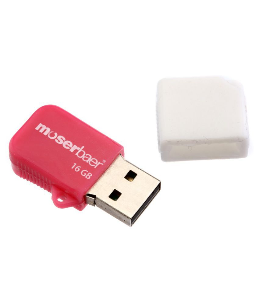     			Moserbaer Silico SSM1107 16GB USB 2.0 Utility Pendrive Red