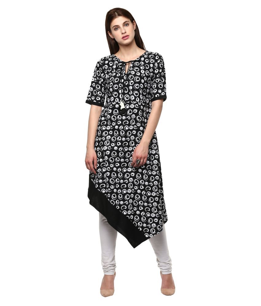 janasya black kurti