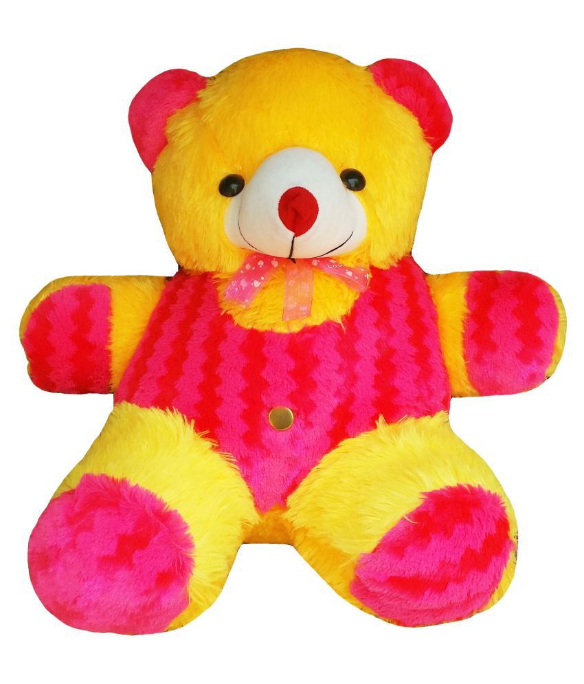 pink and yellow teddy bear