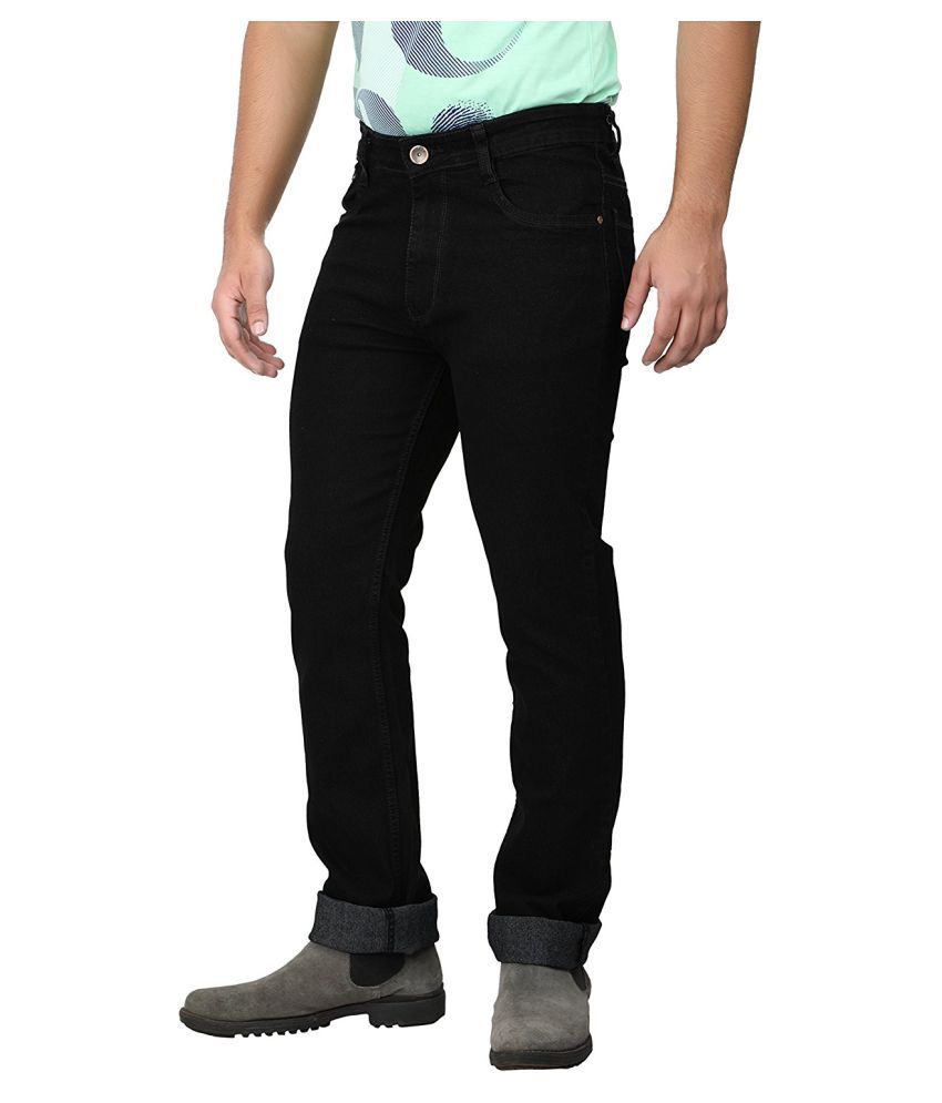 Saba Black Regular Fit Jeans - Buy Saba Black Regular Fit Jeans Online ...