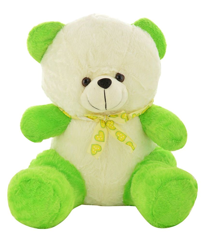 green stuffed teddy bear