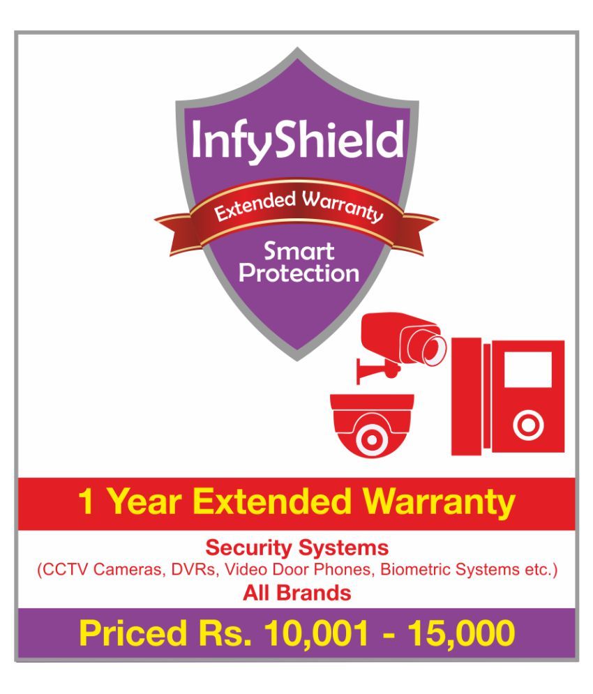 Buy InfyShield Security Systems CCTV Cameras Extended Warranty 10001