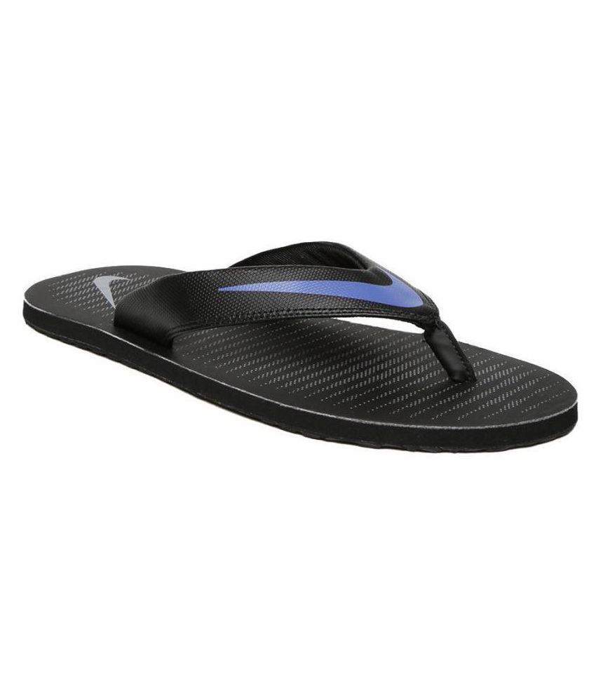 nike black flip flops womens