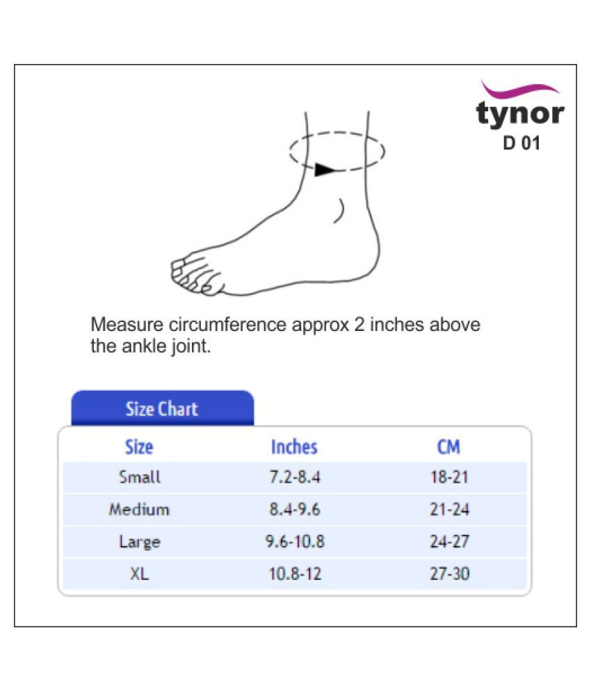Tynor Ankle Binder, Grey, Medium, 1 Unit Buy Tynor Ankle Binder, Grey
