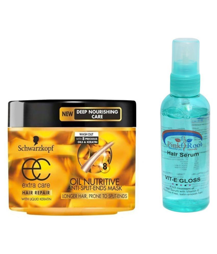 Schwarzkopf Oil Nutritive Anti Split Ends Mask And Pink Root Hair