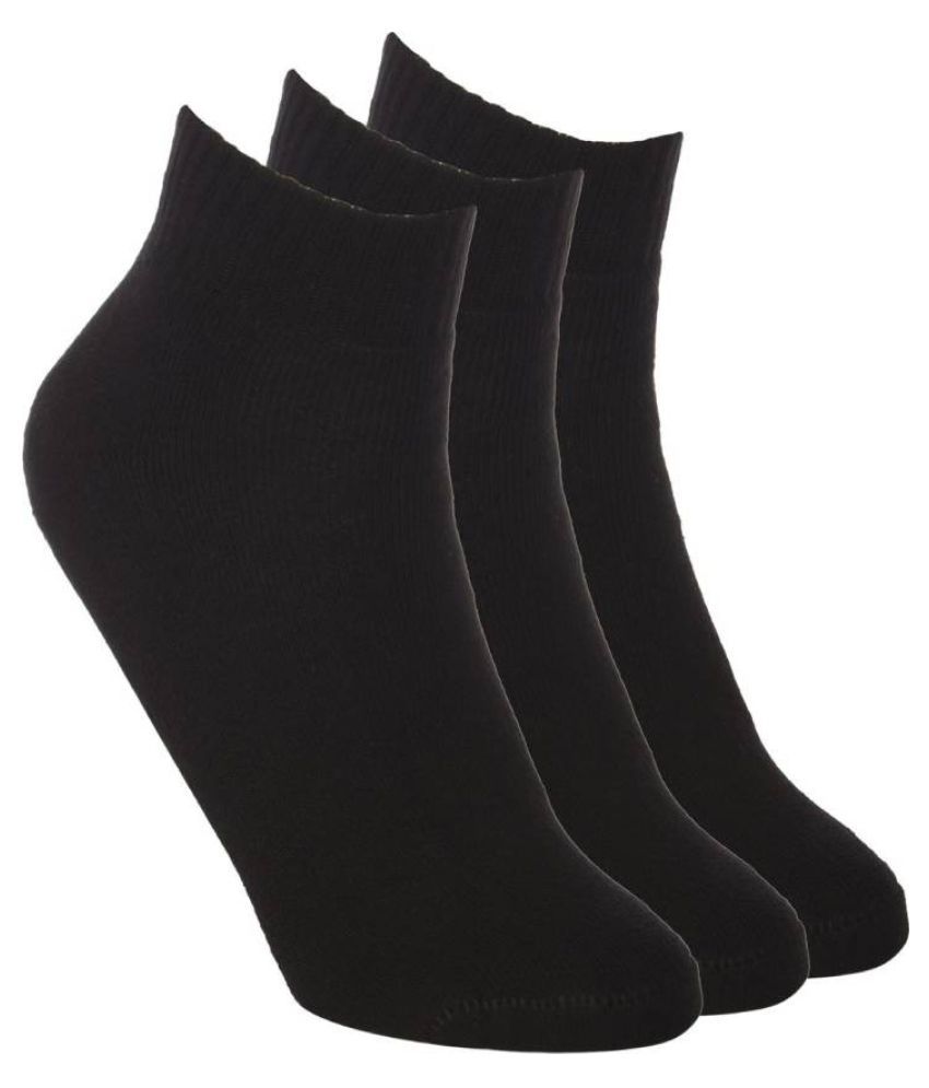 Tahiro Black Cotton Formal Ankle Length Socks - Pack Of 3: Buy Online ...