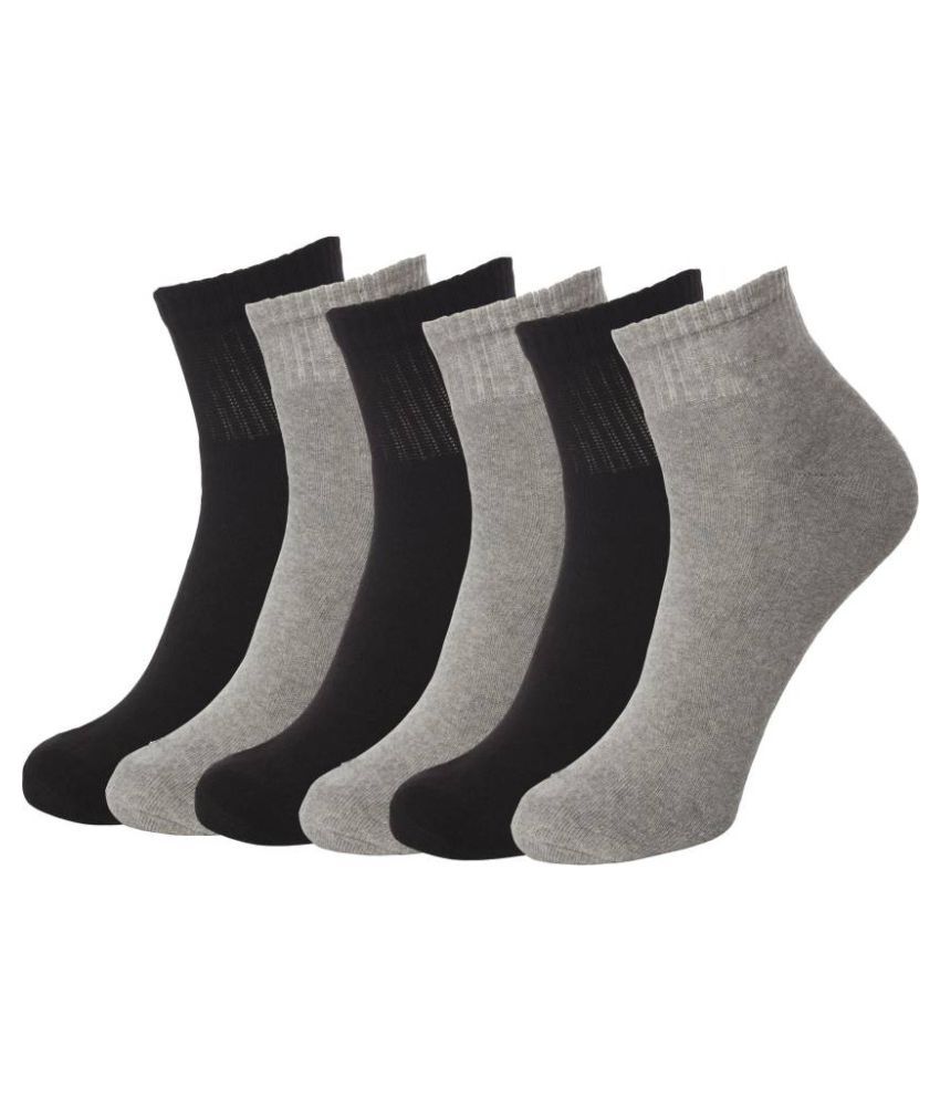     			Tahiro Multicolour Cotton Formal Ankle Length Socks - Pack Of 6