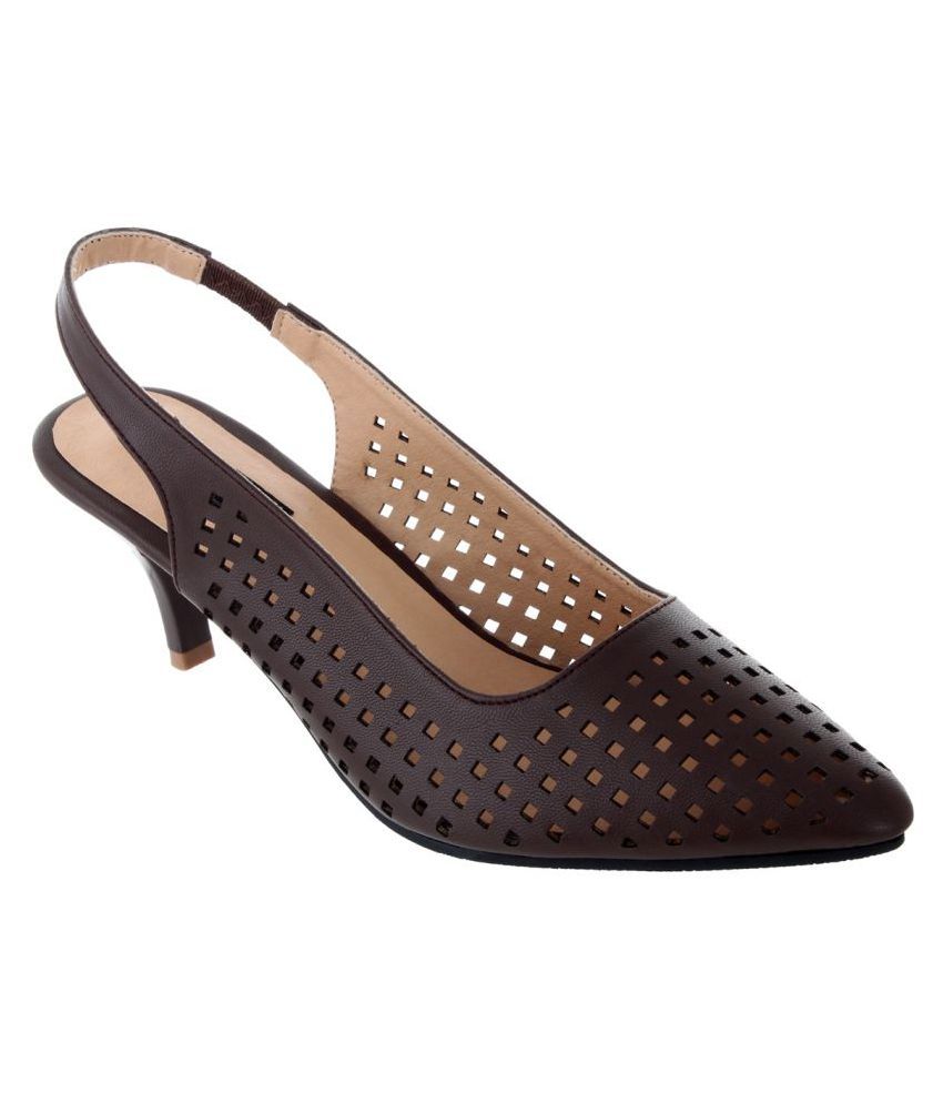Sherrif Shoes Brown Kitten Heels Price in India Buy Sherrif Shoes Brown Kitten Heels Price in India Buy