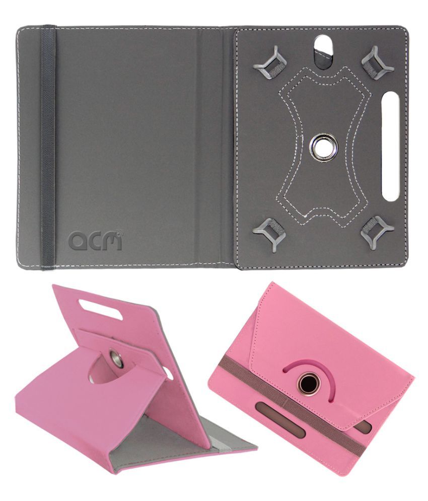 LenovoTab 3 8 Plus Flip Cover By ACM Pink