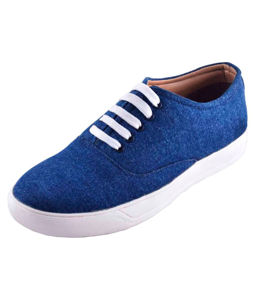 Siyaz Blue Casual Shoes - Buy Siyaz Blue Casual Shoes Online at Best ...