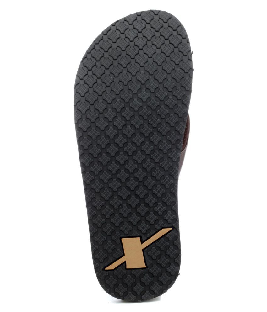sparx slippers brown