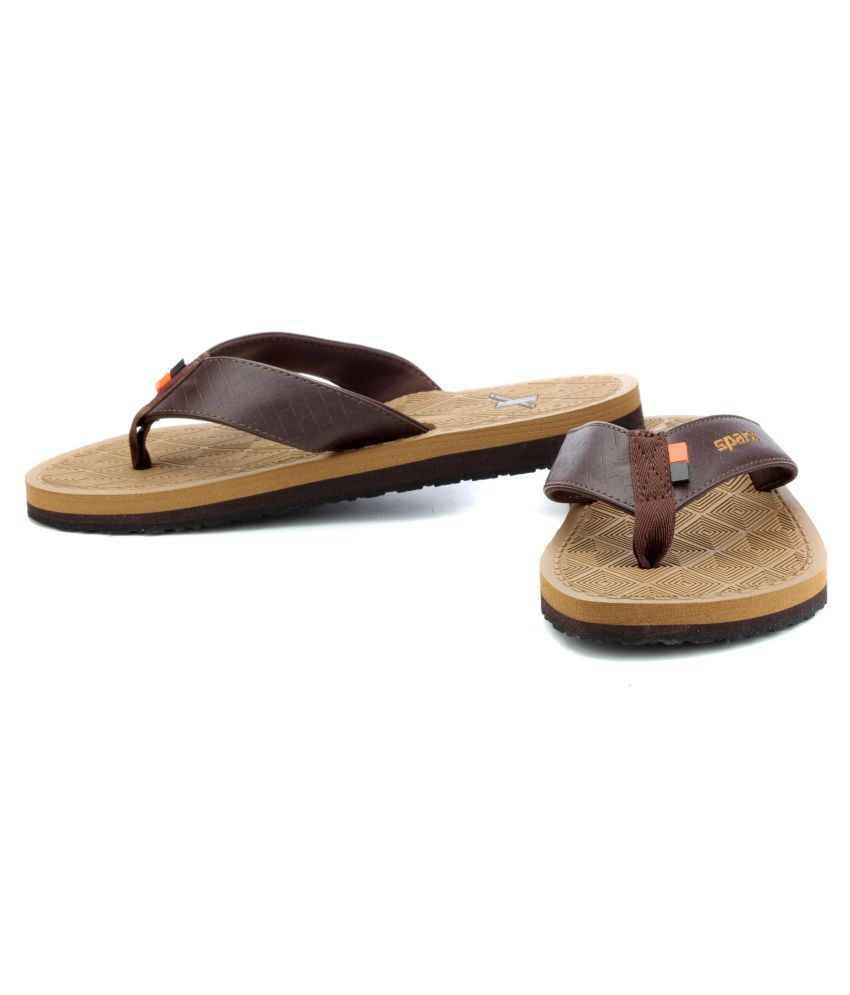 sparx slippers brown