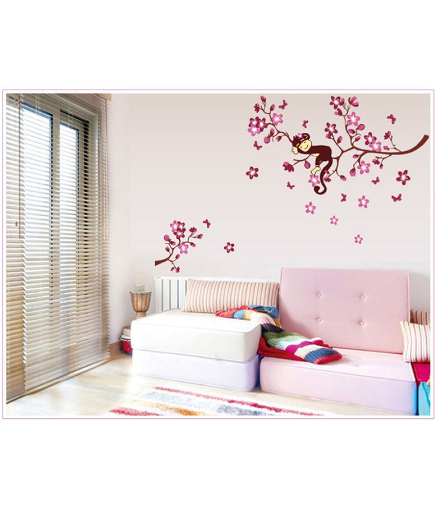     			Jaamso Royals Wall Sticker - Nature Design PVC Vinyl Multicolour Wall Sticker - Pack of 1