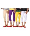 Greenwich Pack of 4 Girls 100% Cotton Capris ( Multi )