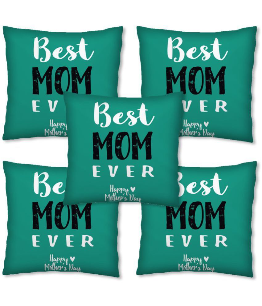 sleep nature's Set of 5 30X30 cm (12X12) Cushion Covers Abstract Themed