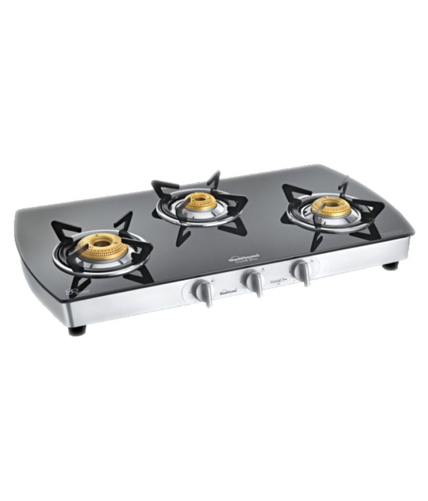 Sunflame Crystal Plus Dx 3B SS 3 Burner Auto Gas Stove Price in India