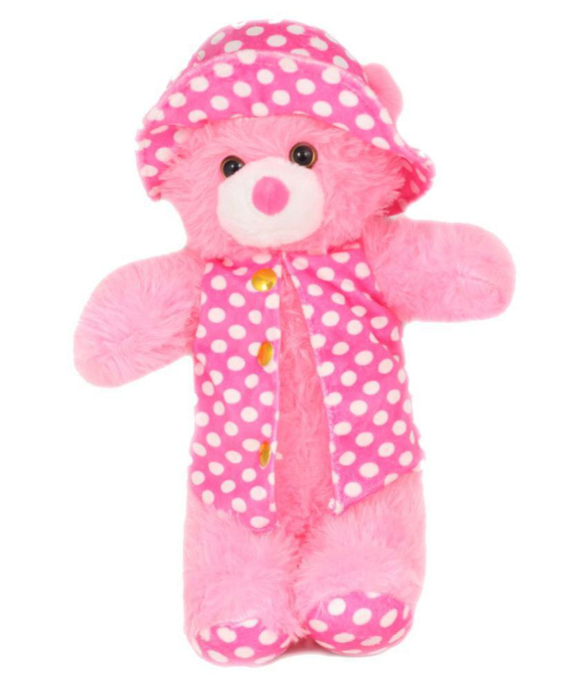     			Tickles Jacket Teddy with Rose Stuffed Soft Plush Animal Toy for Kids (Size: 35 cm Color: Magenta)