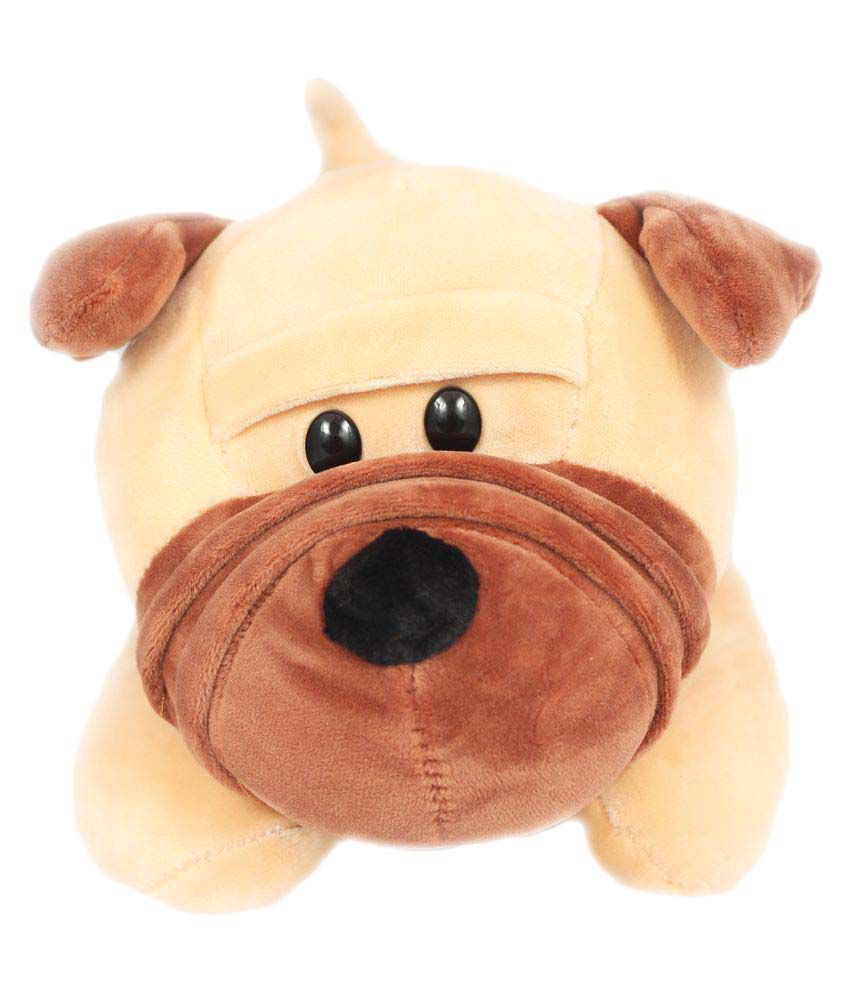     			Tickles Super Soft Cute Bull Dog Soft Stuffed Plush Animal Toy for Kids Girls Birthday Gifts  (Color: Brown Size: 30 cm)