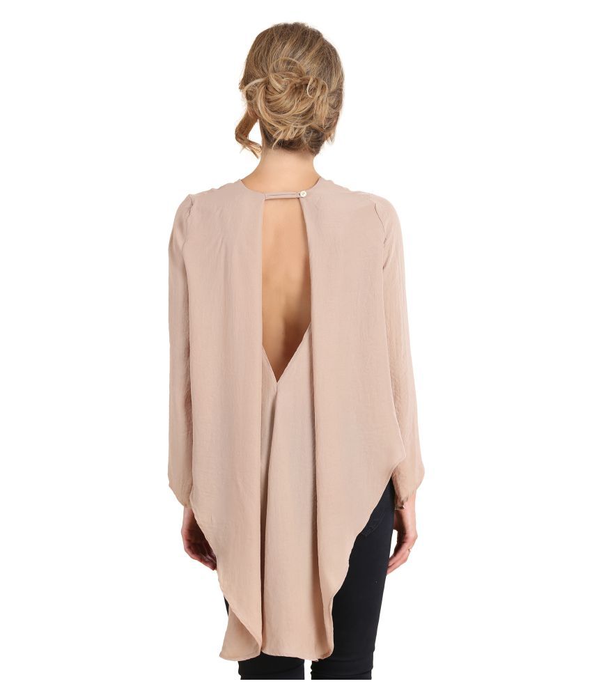satin asymmetrical top