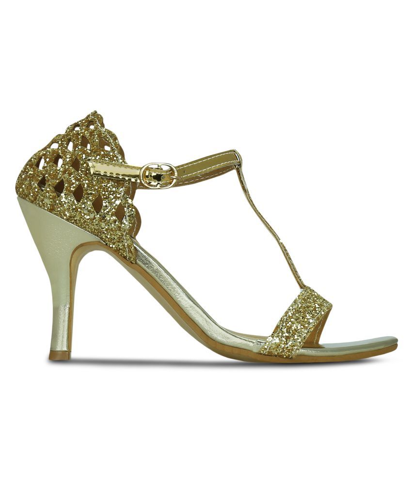 gold stiletto heels for prom