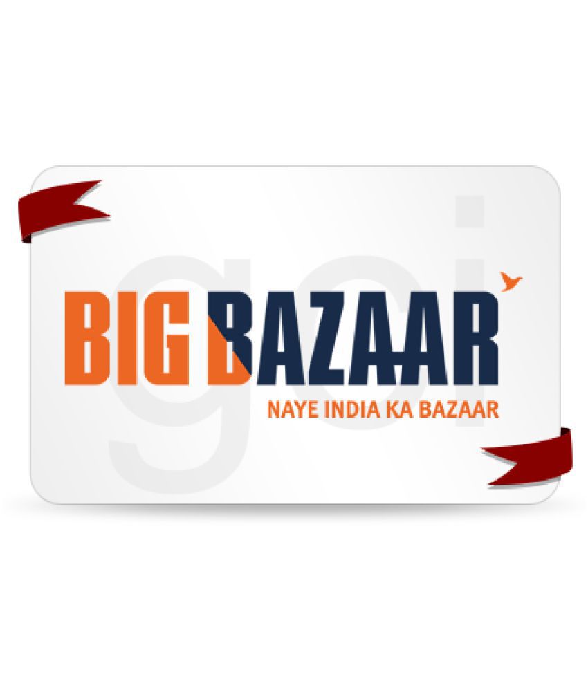Buy Big Bazaar Gift Card 2000 Online on Snapdeal