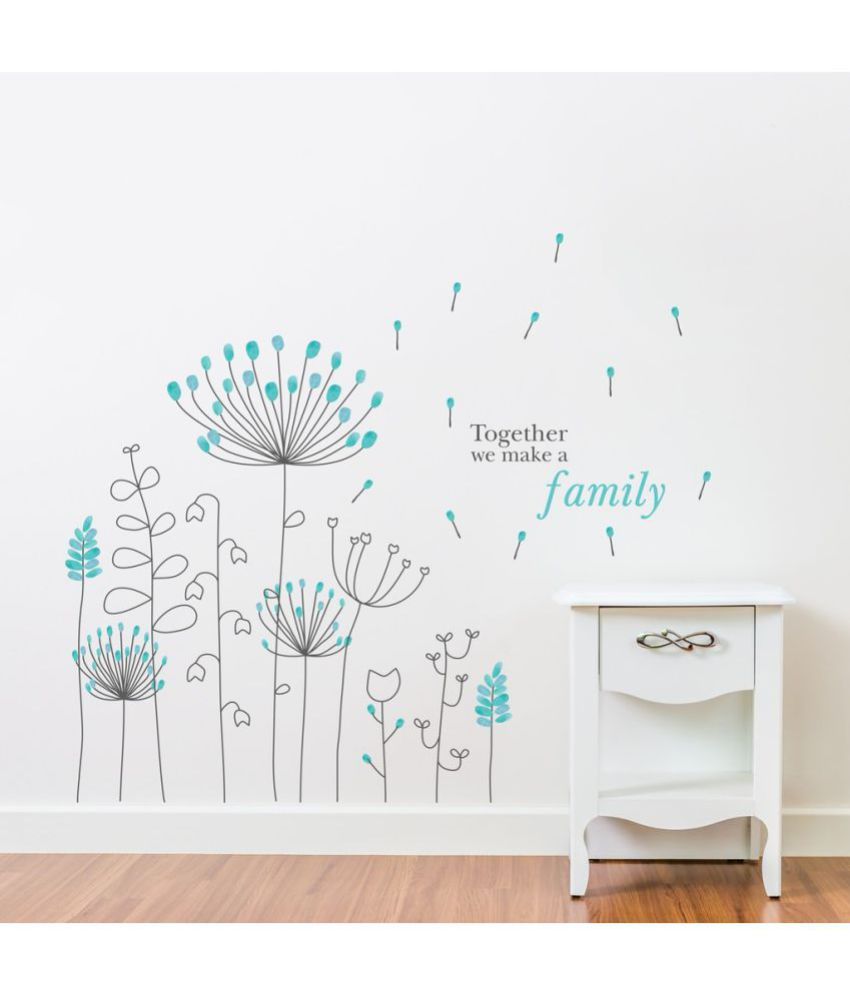     			Decor Villa Together Ee Make Vinyl Multicolour Wall Sticker - Pack of 1