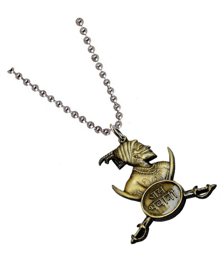 Shivaji maharaj silver locket Clearance