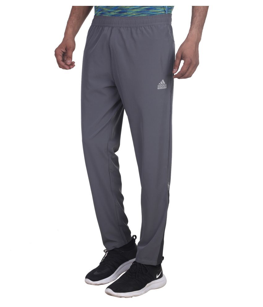 adidas black polyester lycra track pant