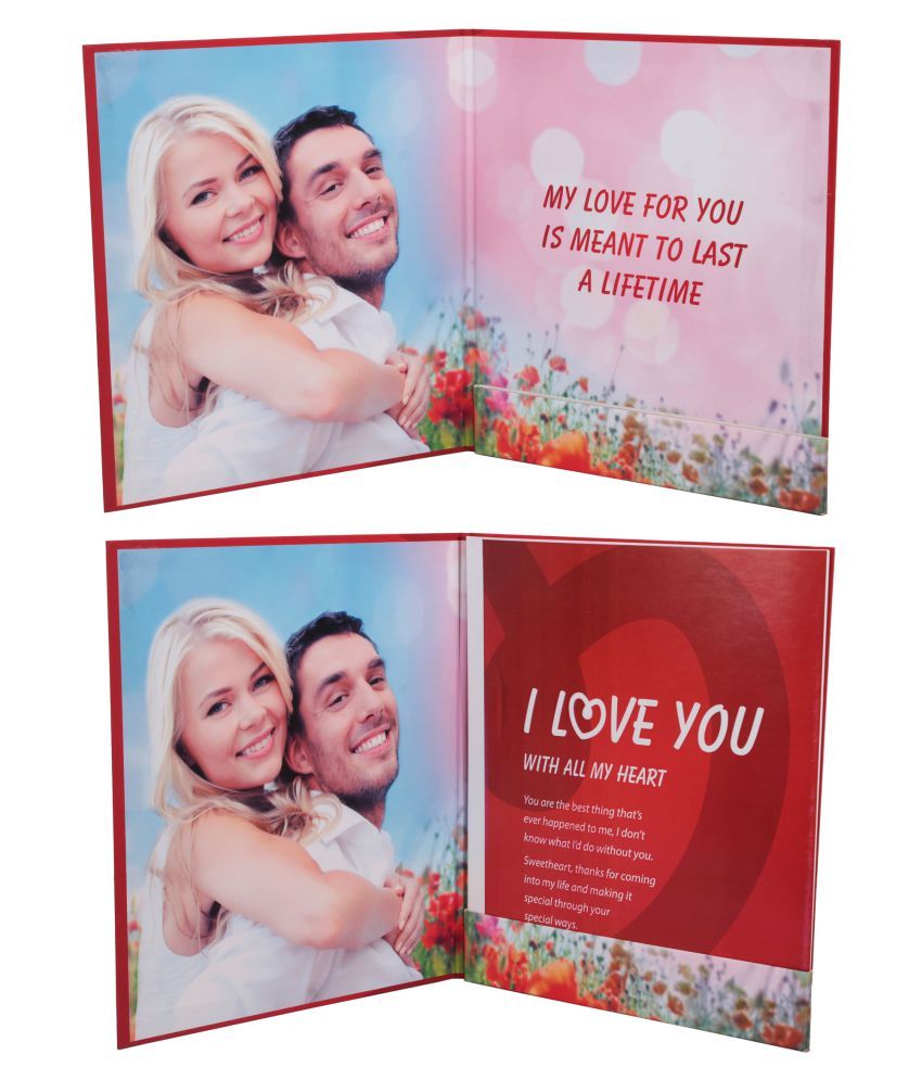 Apoyo I Love You Greeting Card With Photo Frame Buy Online At Best Price In India Snapdeal