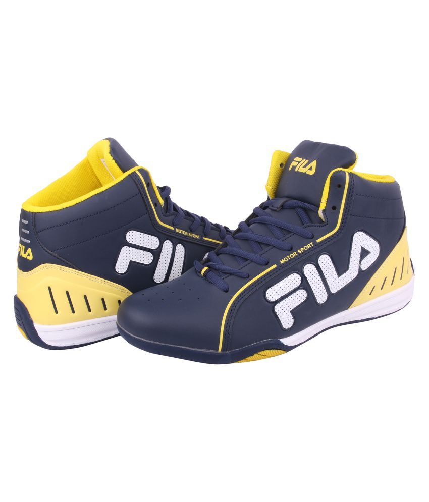 fila navy trainers