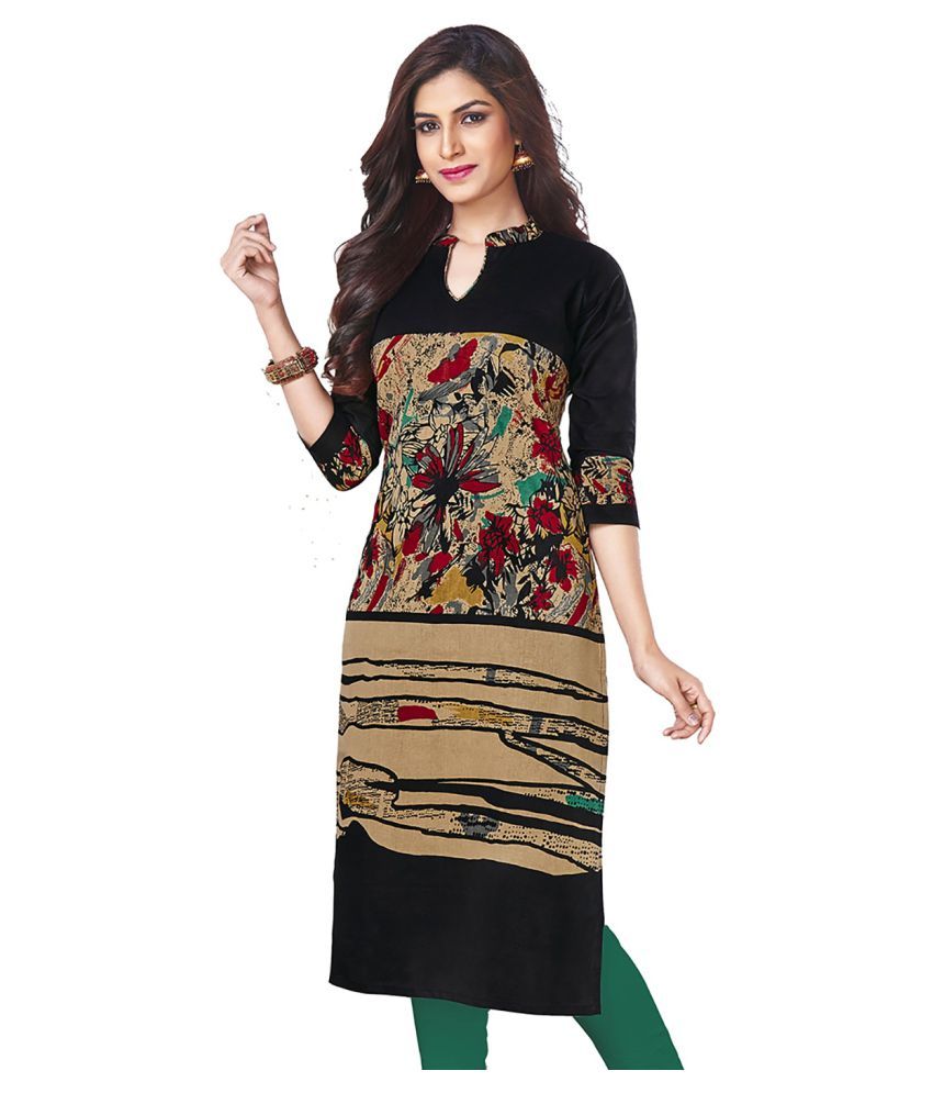     			Jevi Prints Multicoloured Cotton Printed Unstitched Kurti