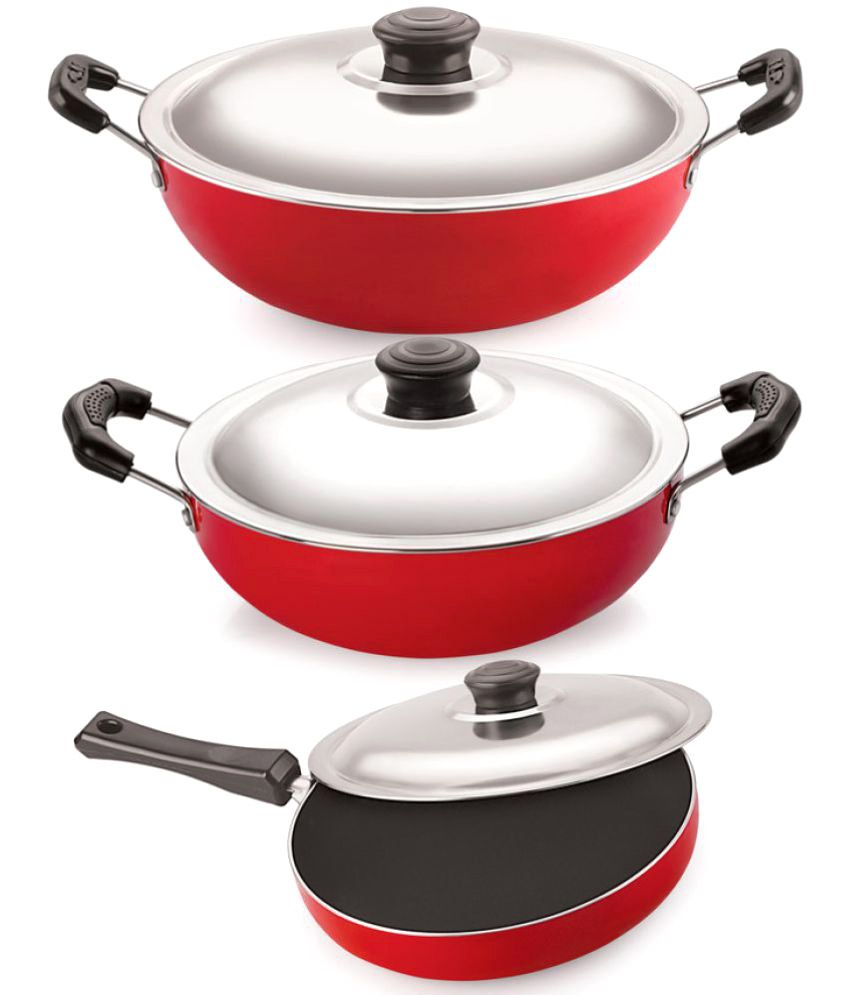 Nirlon FP13 DKDM DKDB 3 Piece Cookware Set Buy Online At Best Price In nirlon-fp13-dkdm-dkdb-3-piece-cookware-set-buy-online-at-best-price-in