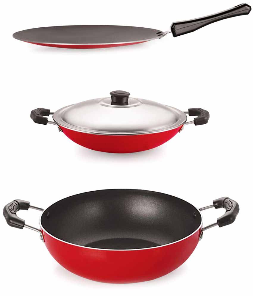 Nirlon 3 Piece Cookware Set Buy Online at Best Price in India Snapdeal