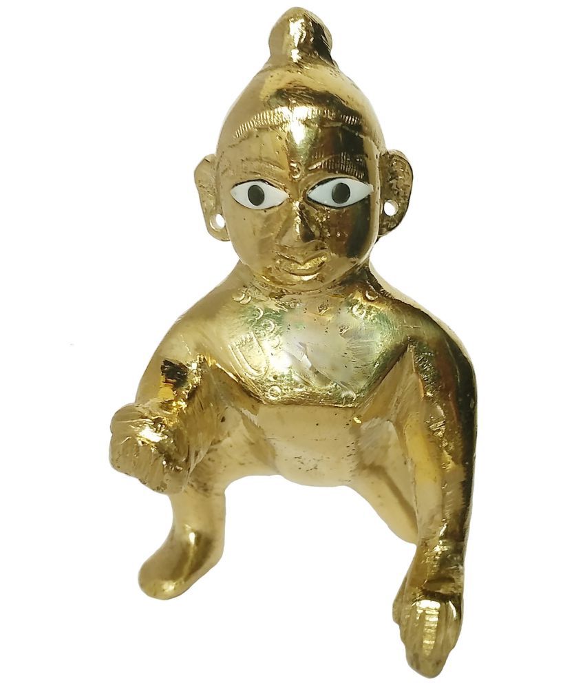     			Shriram Traders Laddu Gopal Brass Idol