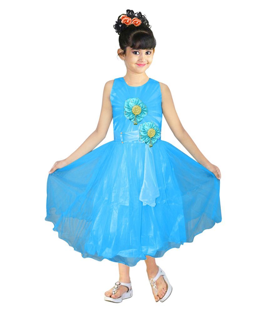 satin full frock