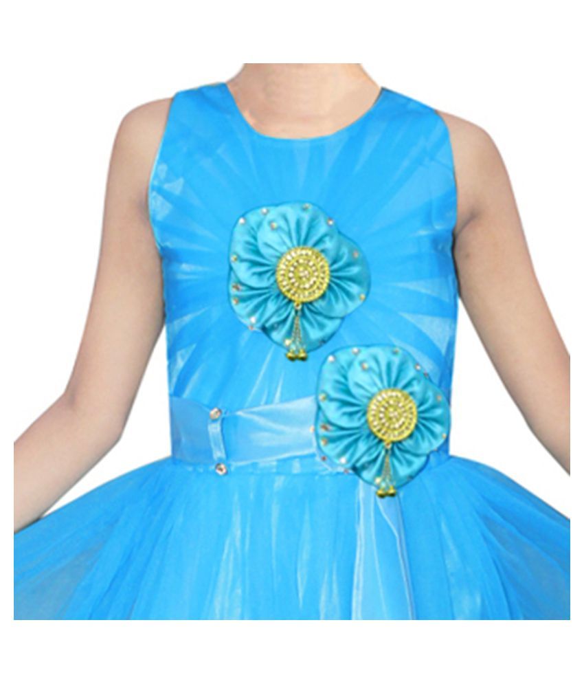satin full frock