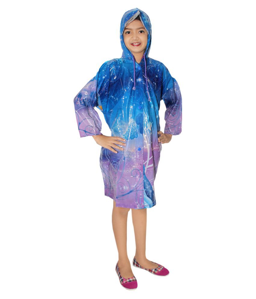     			Goodluck Unisex Disney Princess Print Full Sleeve Raincoat
