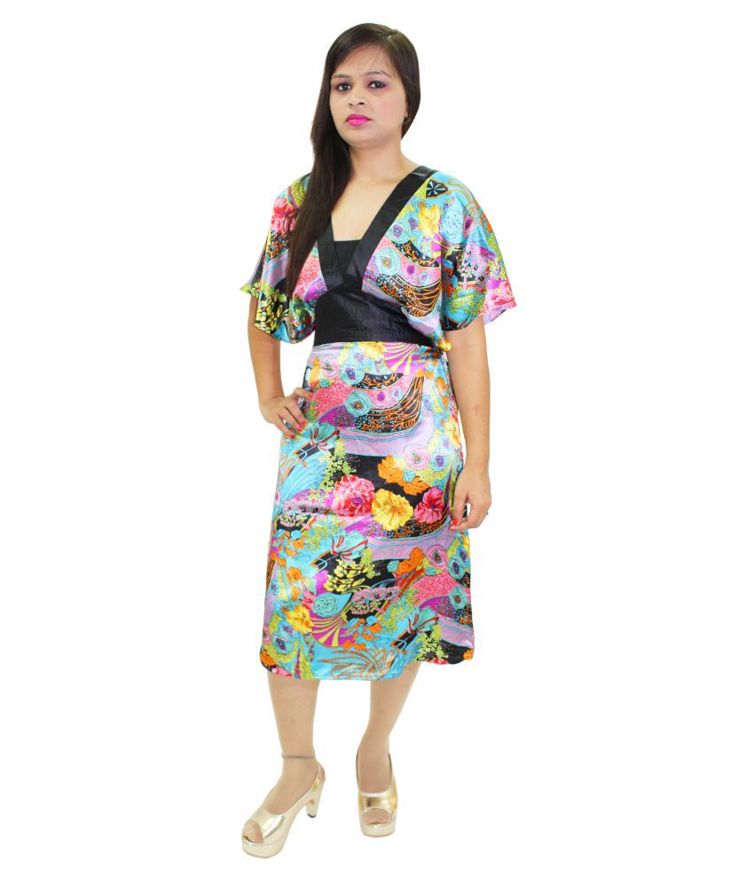 Gugi Satin Empire Dress - Buy Gugi Satin Empire Dress Online at Best ...