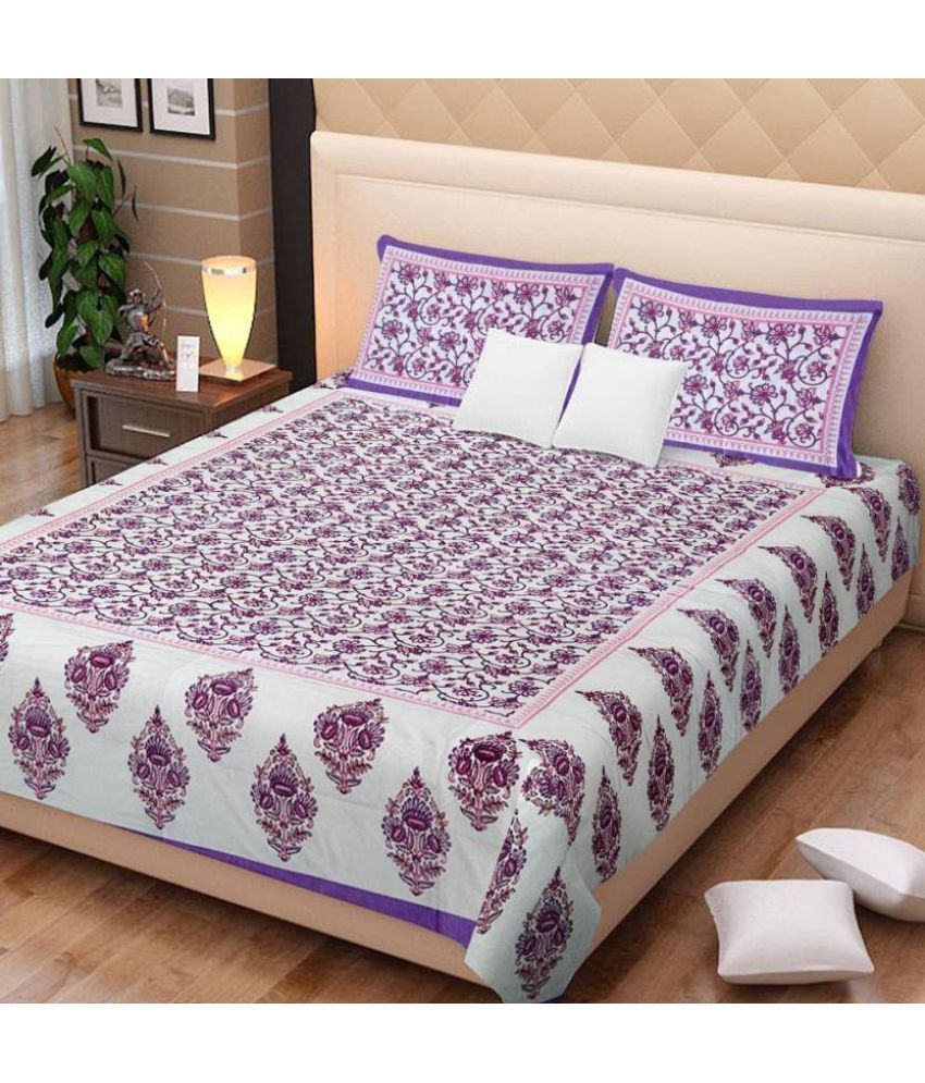 Jaipur Prints King Cotton Multi Bed Sheet Buy Jaipur Prints King