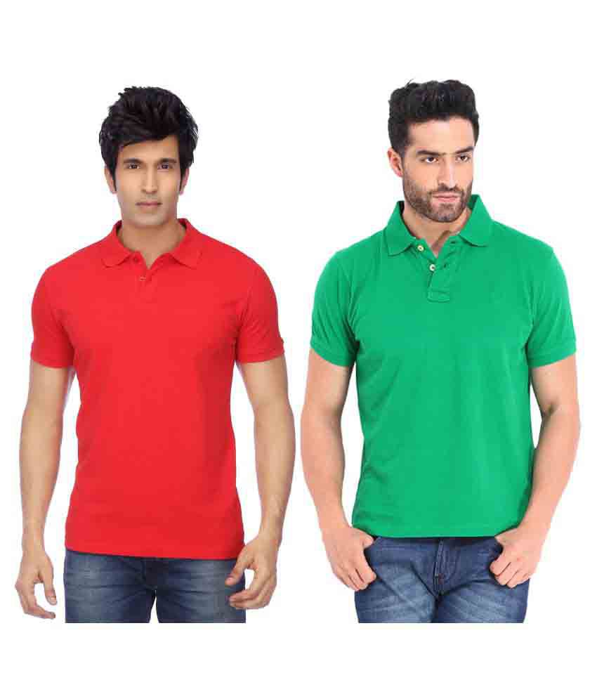 Concepts Multicolor Slim Fit Polo T Shirt Pack of 2 - Buy Concepts ...