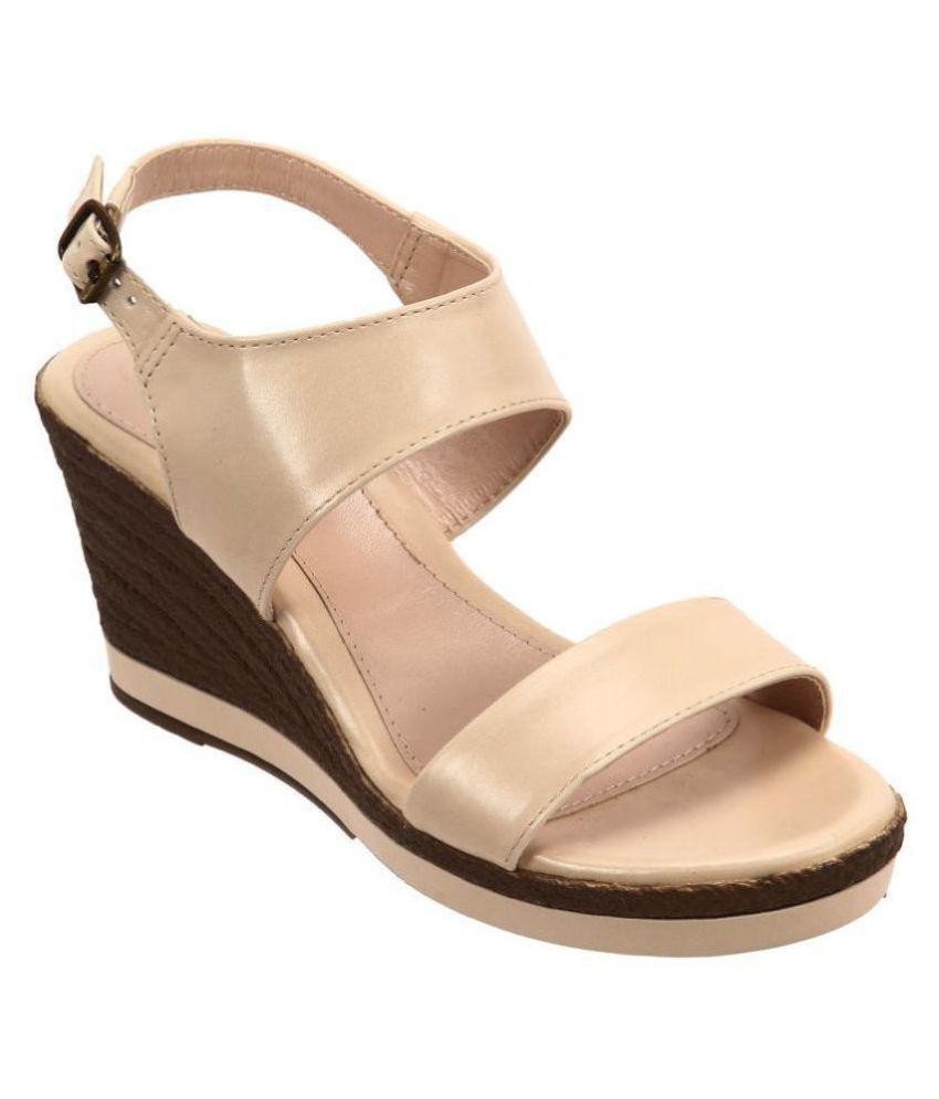 Lavie Beige Wedges Heels Price in India- Buy Lavie Beige Wedges Heels ...