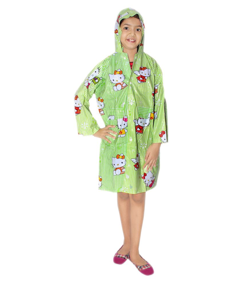     			Goodluck Unisex Hello Kitty Print Full Sleeve Raincoat