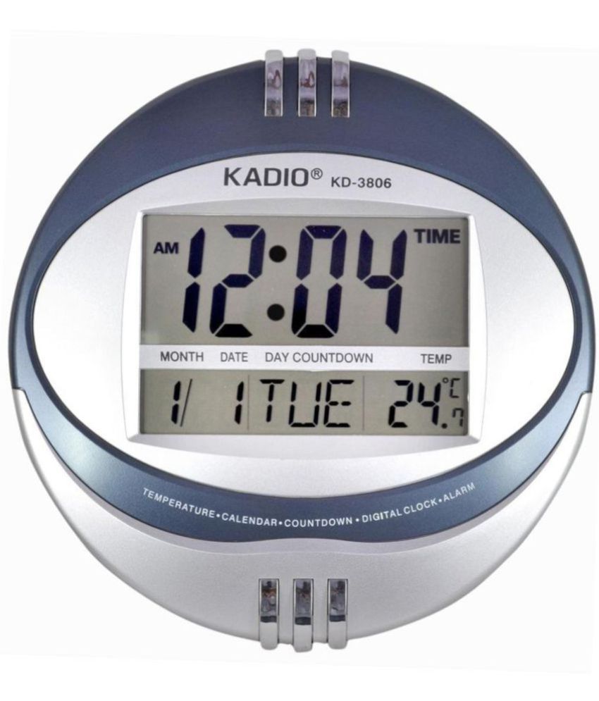 Kadio Circular Digital Wall Clock 50 Pack Of 1 Buy Kadio Circular 