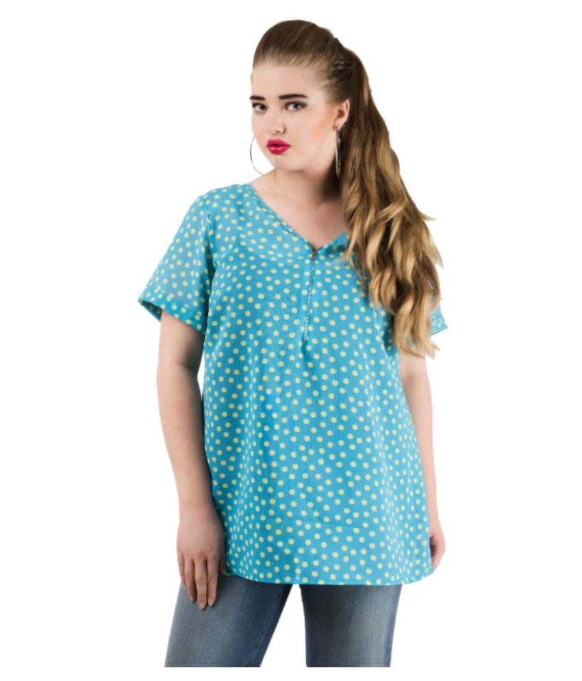 georgette plus size tops