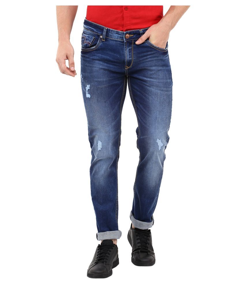 Spykar Blue Slim Jeans - Buy Spykar Blue Slim Jeans Online at Best ...