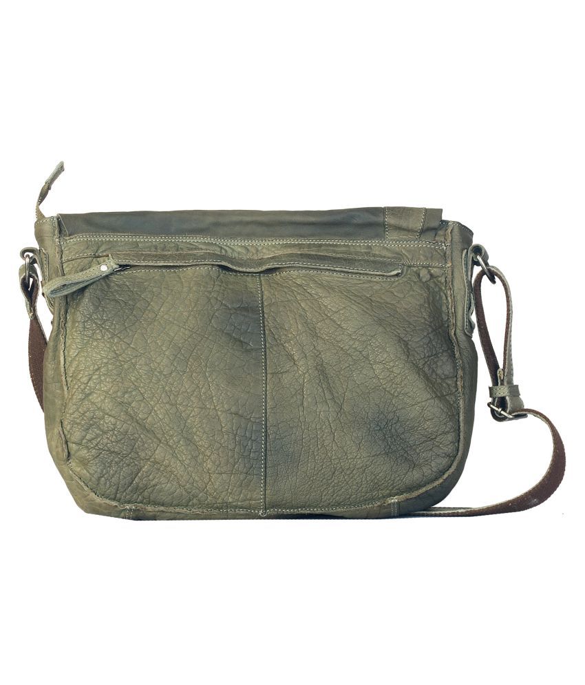 Vilenca Holland Grey Leather Casual Messenger Bag - Buy Vilenca Holland ...