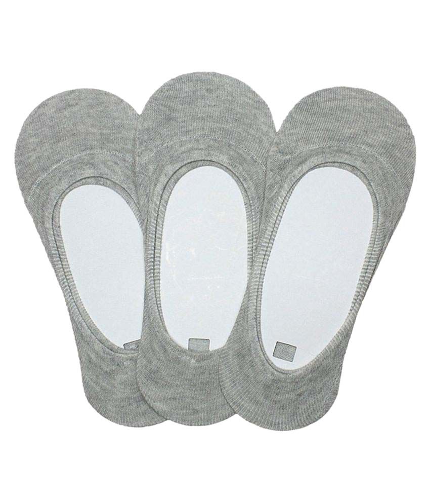     			Tahiro Grey Cotton Casual Low Cut Socks - Pack Of 3